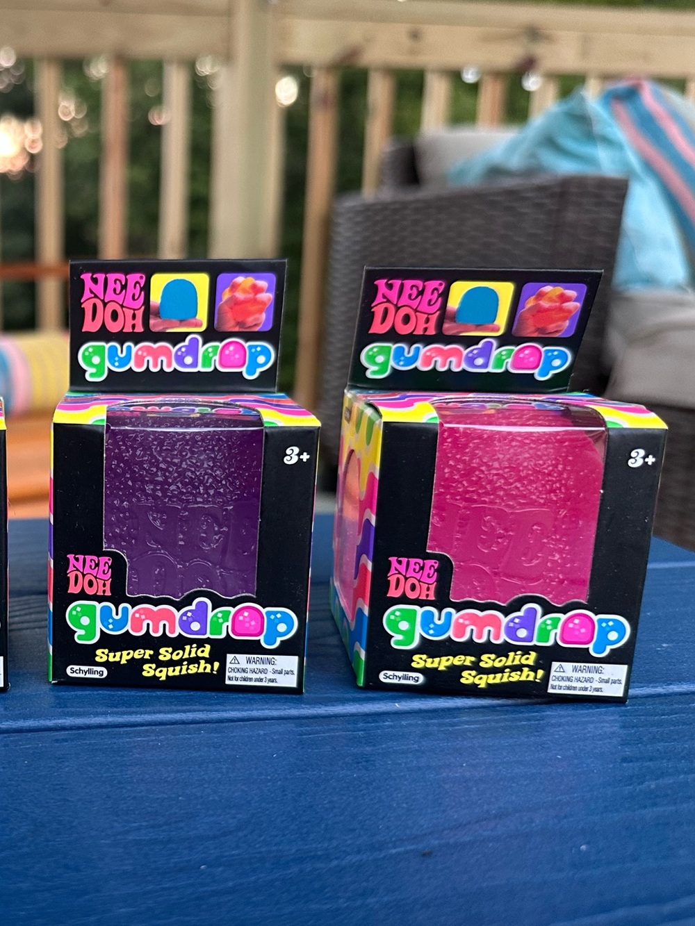 Needoh Gumdrop SET of 2 - pink + purple